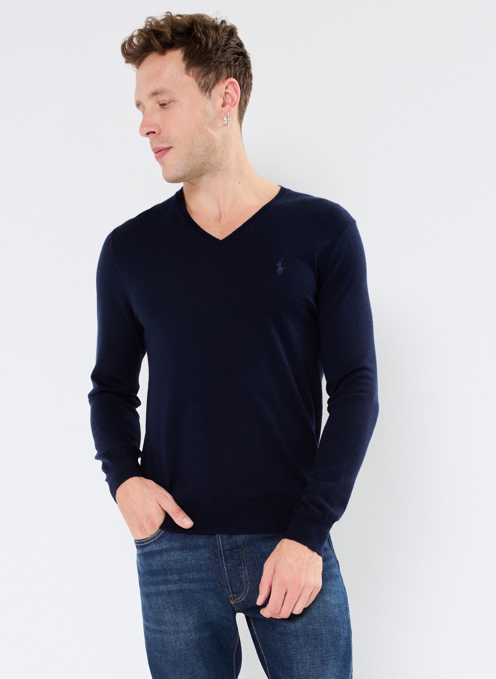 Pull droit en laine signature - vue 5