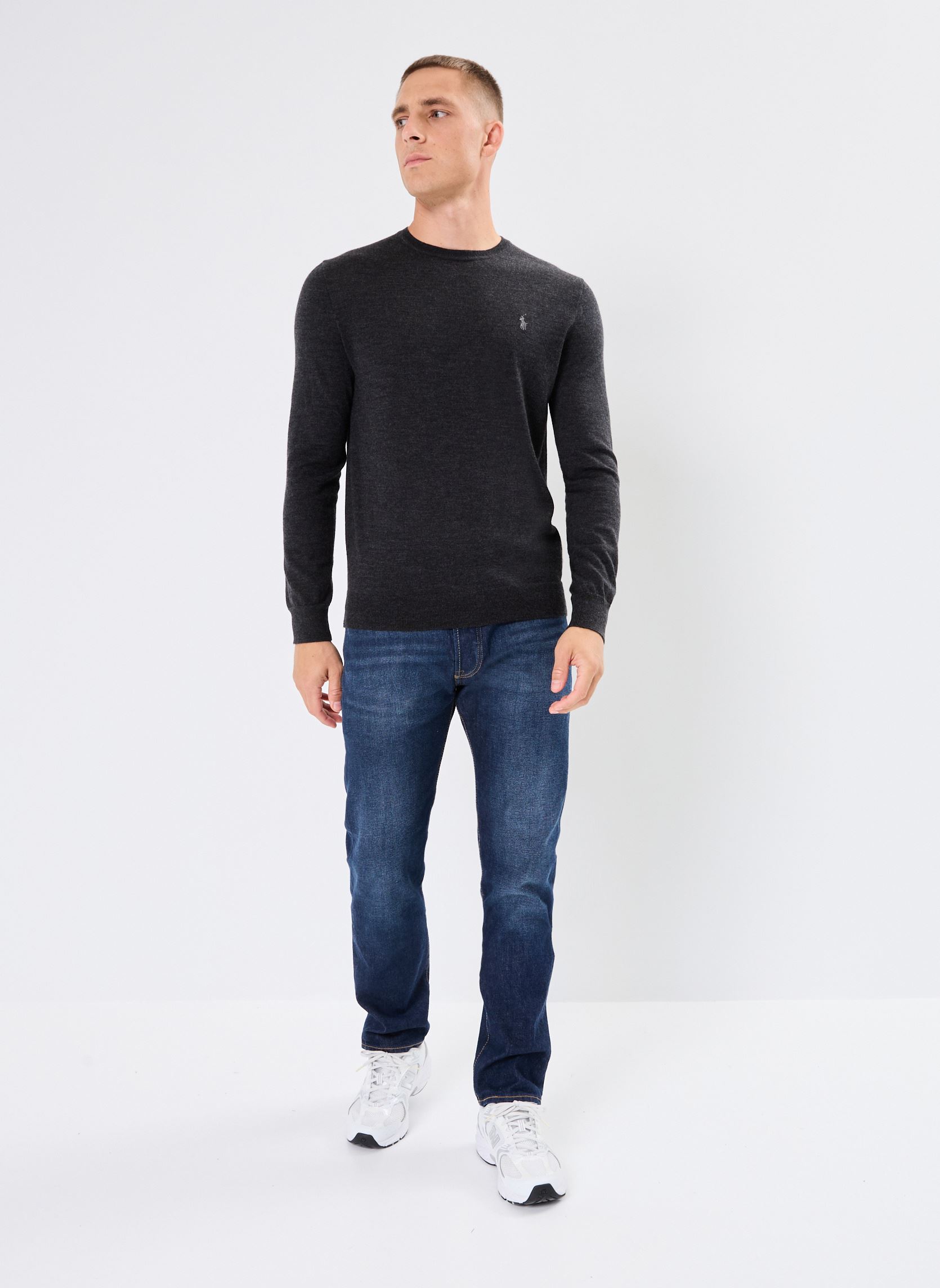 Pulls Lssfcnpp-Long Sleeve-Pullover 710946143 homme gris Polo Ralph Lauren Pulls Lssfcnpp-Long Sleeve-Pullover 710946143 homme gris DARK GRANITE HTHR