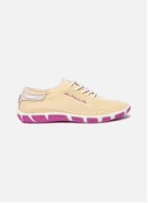 Baskets basses Tennis toile JAZARIA NOIR / BLANC femme bleu