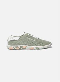 Baskets basses Tennis toile JAZARIA NOIR / BLANC femme bleu