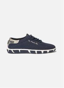 Baskets basses Tennis toile JAZARIA NOIR / BLANC femme bleu