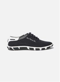 Baskets basses Tennis toile JAZARIA NOIR / BLANC femme bleu