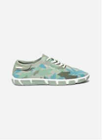 Baskets basses Tennis toile JAZARIA NOIR / BLANC femme bleu