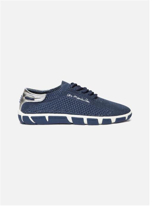 TBS Baskets basses Tennis toile JAZARIA NOIR / BLANC femme bleu