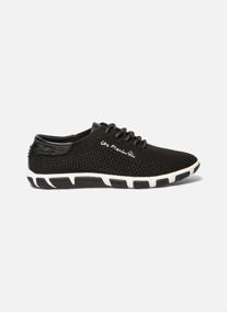 Baskets basses Tennis toile JAZARIA NOIR / BLANC femme bleu