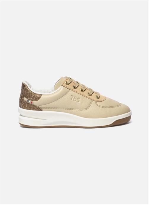 TBS Baskets basses Ballerines BRANDIE BLANC / OR femme beige