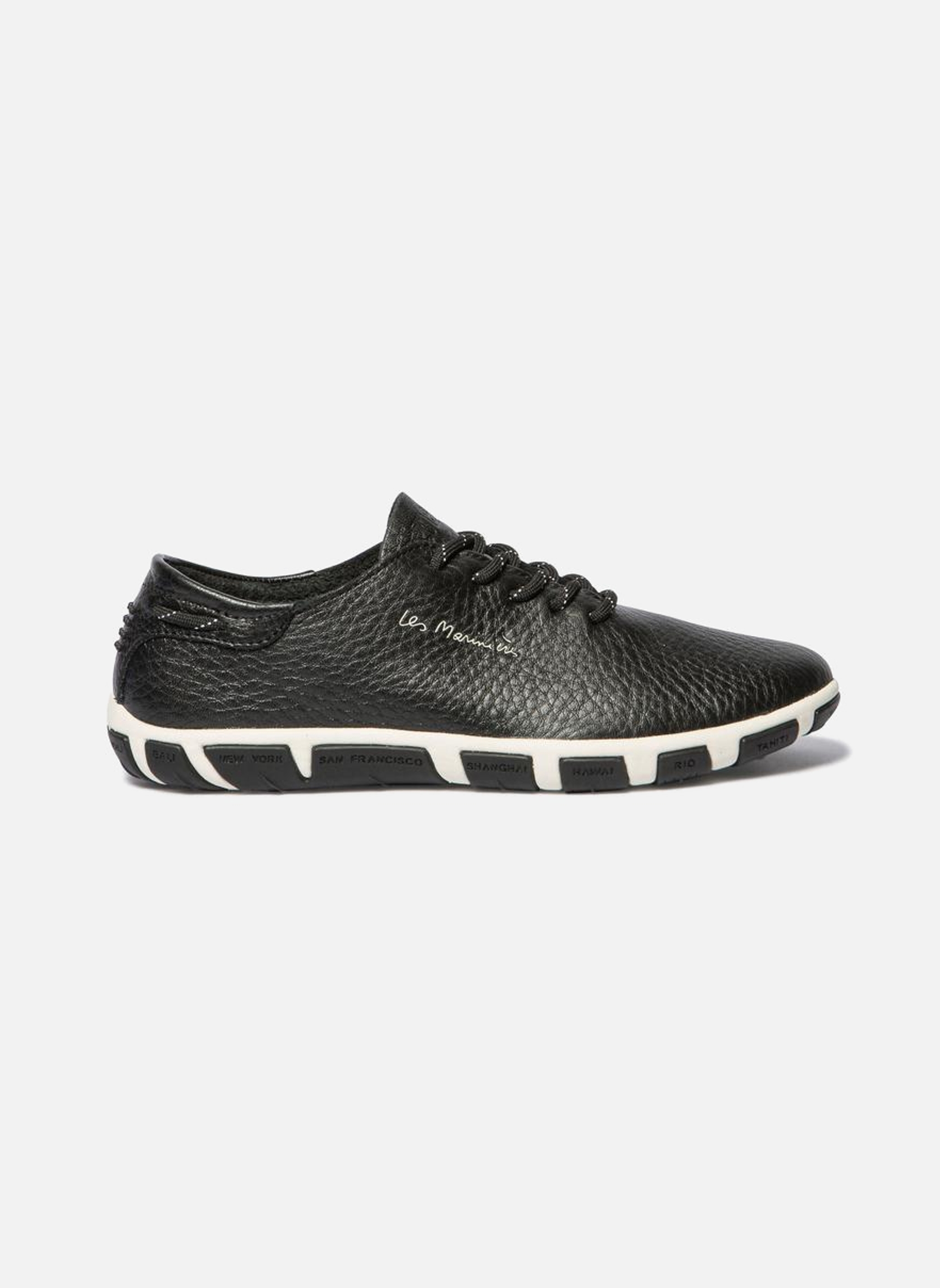 Baskets basses Baskets cuir JAZARU NOIR / BLANC femme noir TBS Baskets basses Baskets cuir JAZARU NOIR / BLANC femme noir Noir