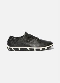 Baskets basses Baskets cuir JAZARU NOIR / BLANC femme blanc