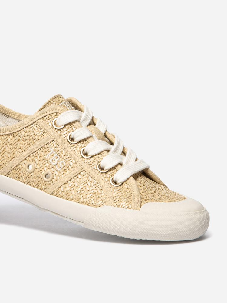 Baskets basses Tennis toile OPIACE LEOPARD BEIGE femme beige TBS Baskets basses Tennis toile OPIACE LEOPARD BEIGE femme beige Beige