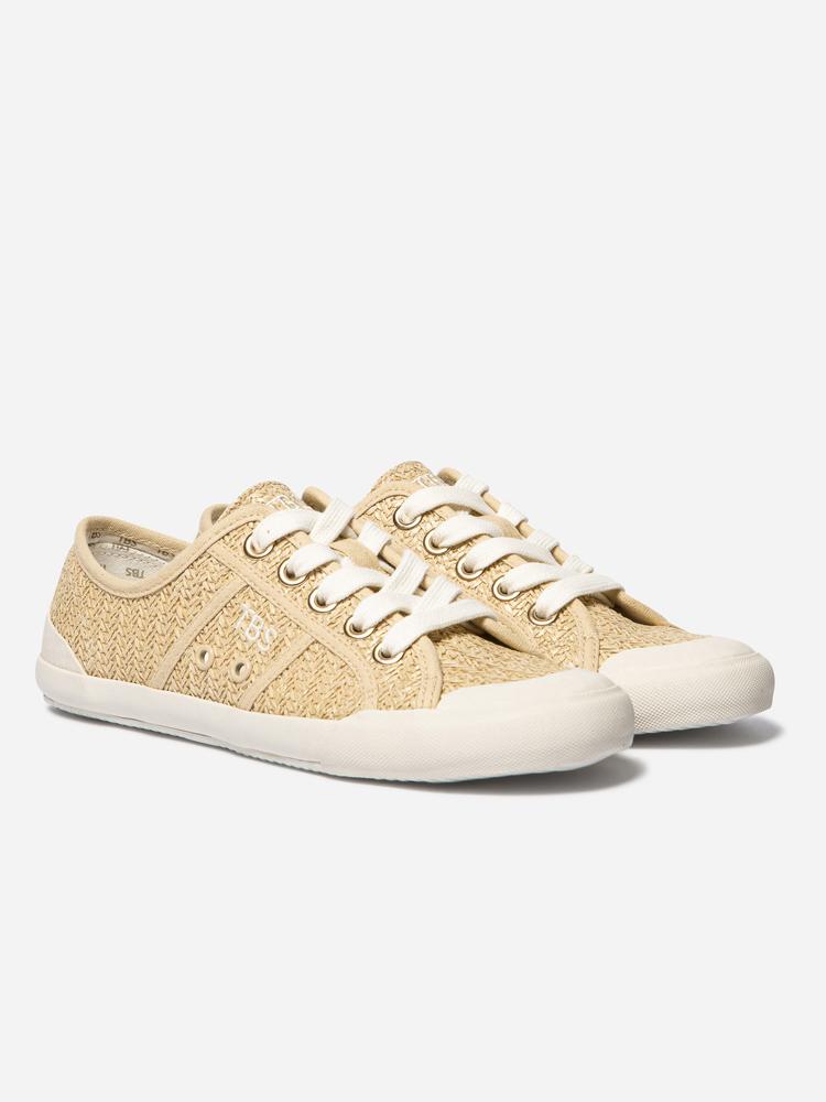 Baskets basses Tennis toile OPIACE LEOPARD BEIGE femme beige TBS Baskets basses Tennis toile OPIACE LEOPARD BEIGE femme beige Beige