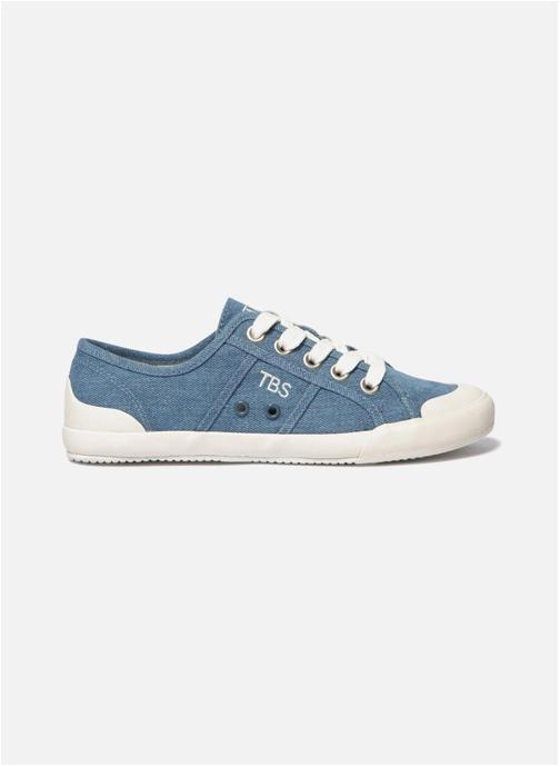 TBS Baskets basses Tennis toile OPIACE LEOPARD BEIGE femme bleu