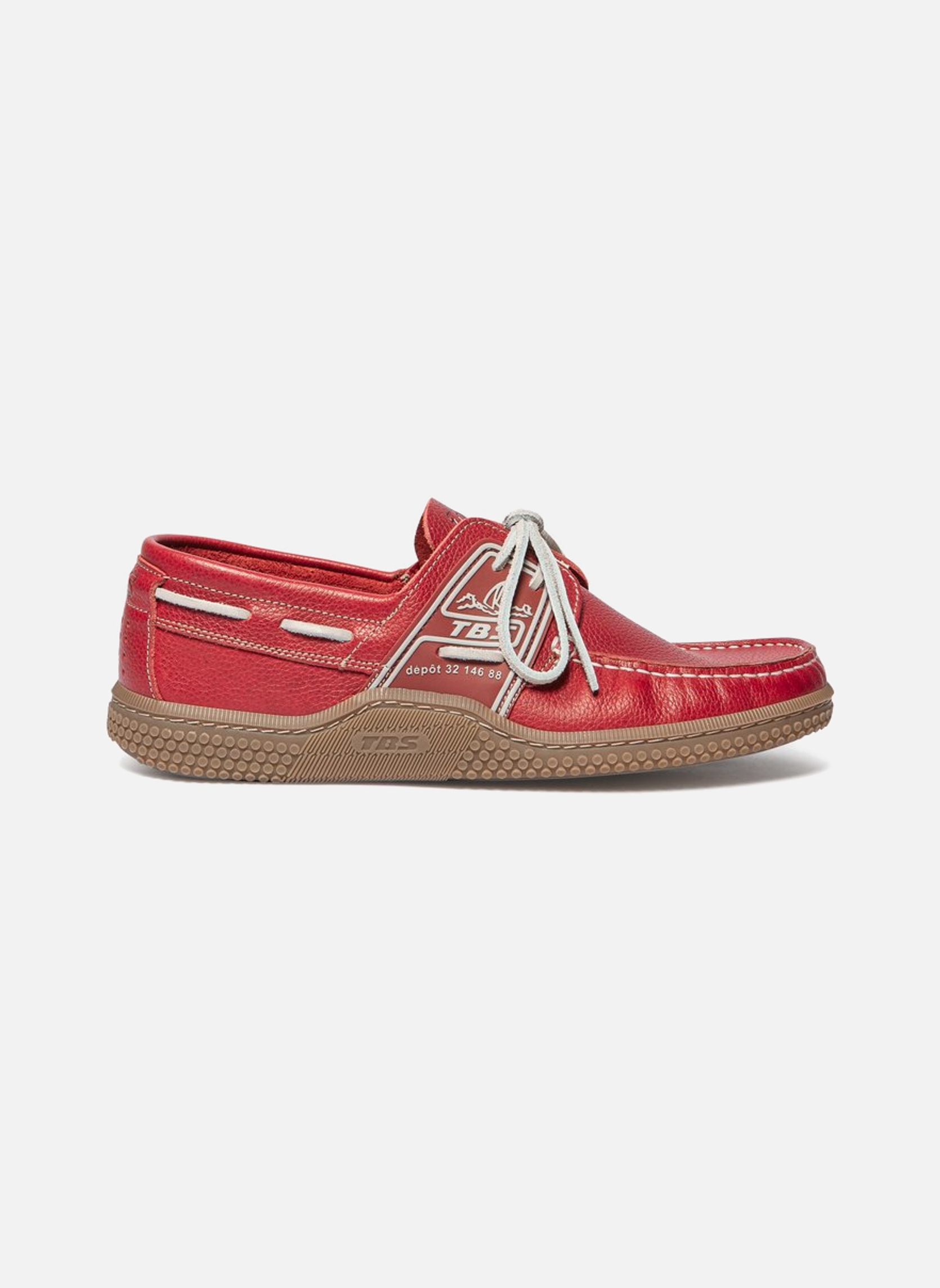 Chaussures bateaux Chaussures bateau GLOBEK BEIGE / MIMOSA homme rouge TBS Chaussures bateaux Chaussures bateau GLOBEK BEIGE / MIMOSA homme rouge Rouge