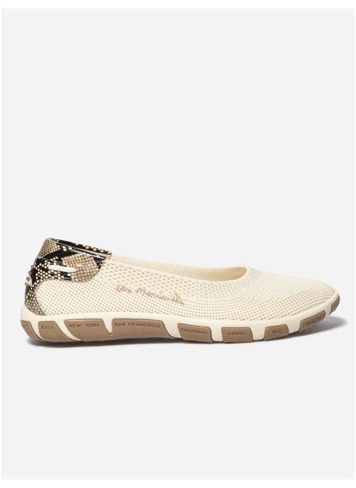 TBS Ballerines classiques Ballerines JIVIANA LIGHT BEIGE / PYTHON femme beige