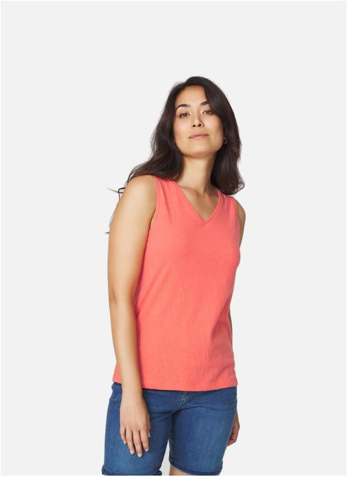 TBS Débardeurs Polo Sans manches ADINADEB CITRON femme rose