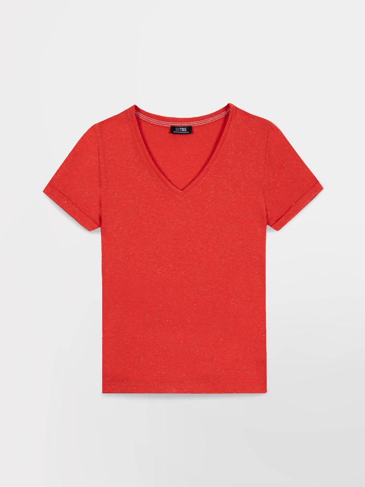 Tee-shirts Polo Manches courtes avec revers ADINATEE ARCTIQUE femme rose TBS Tee-shirts Polo Manches courtes avec revers ADINATEE ARCTIQUE femme rose Rose clair