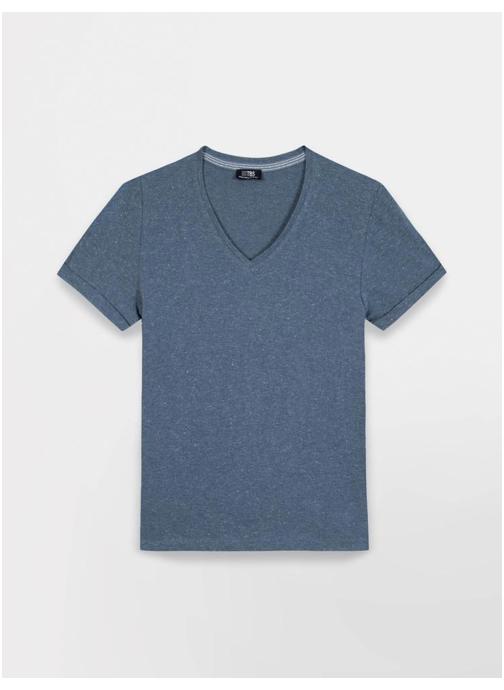 TBS Tee-shirts Polo Manches courtes avec revers ADINATEE ARCTIQUE femme bleu