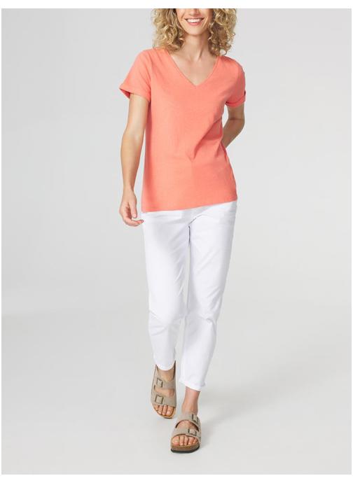 TBS Tee-shirts Polo Manches courtes avec revers ADINATEE ARCTIQUE femme rose