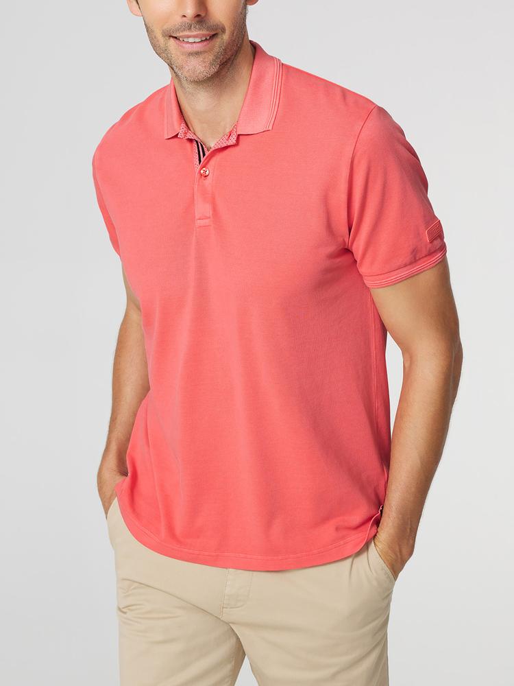 Polos Polo manches courtes JAIROPOL CEDRAT homme rose TBS Polos Polo manches courtes JAIROPOL CEDRAT homme rose Rose saumon