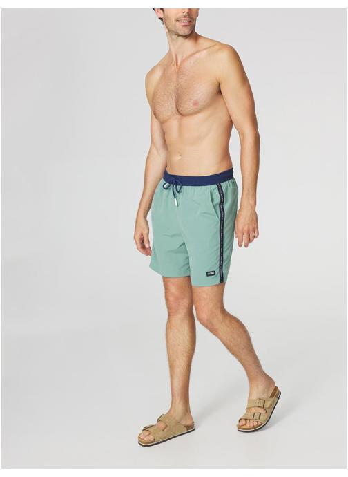 TBS Shorts de bain Short de bain recyclé made in France THOMAS ALOE homme vert