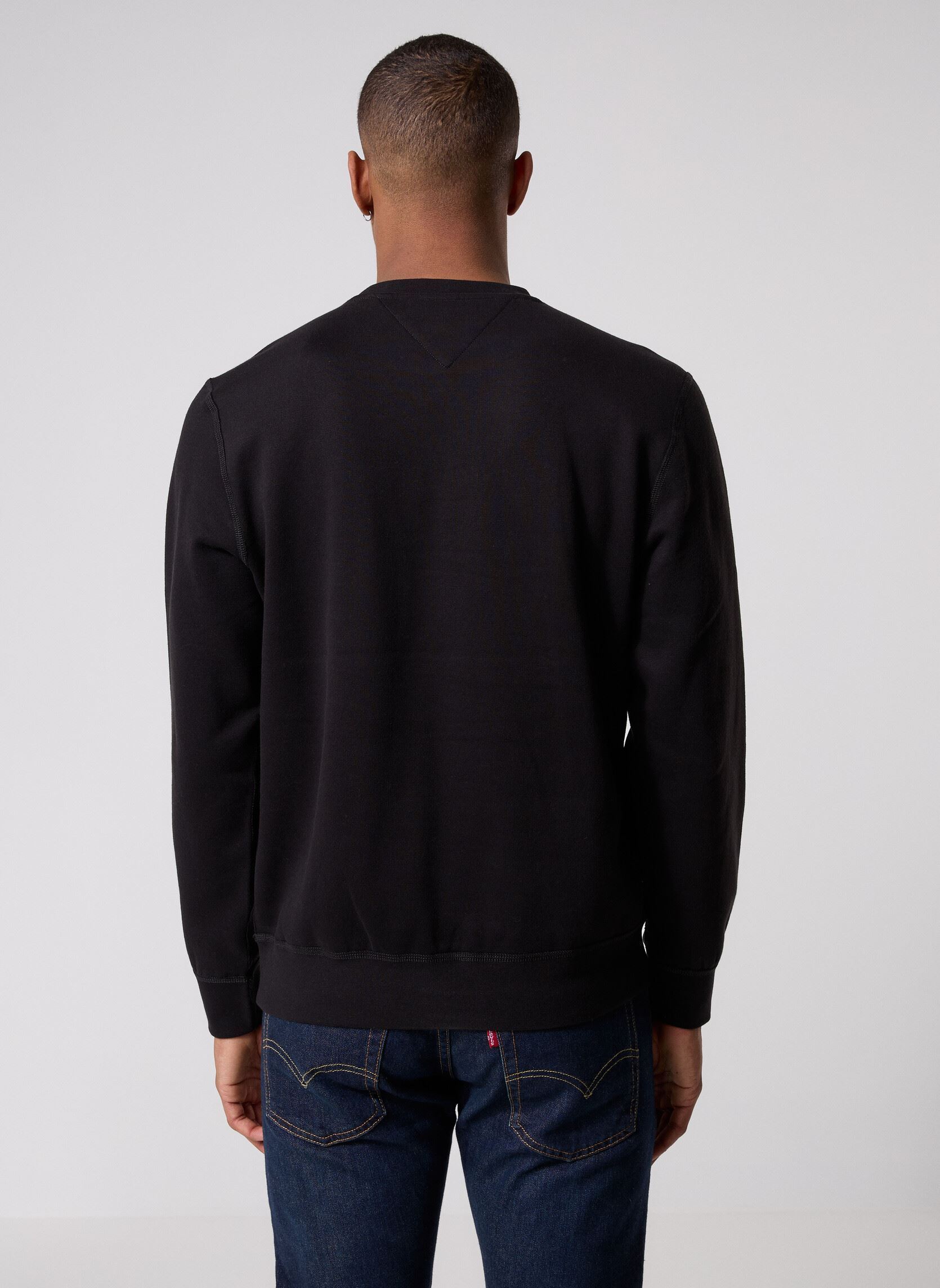 Sweatshirts Essential Fleece Cre MW0MW37232 herren schwarz Tommy Hilfiger Sweatshirts Essential Fleece Cre MW0MW37232 herren schwarz BLACK
