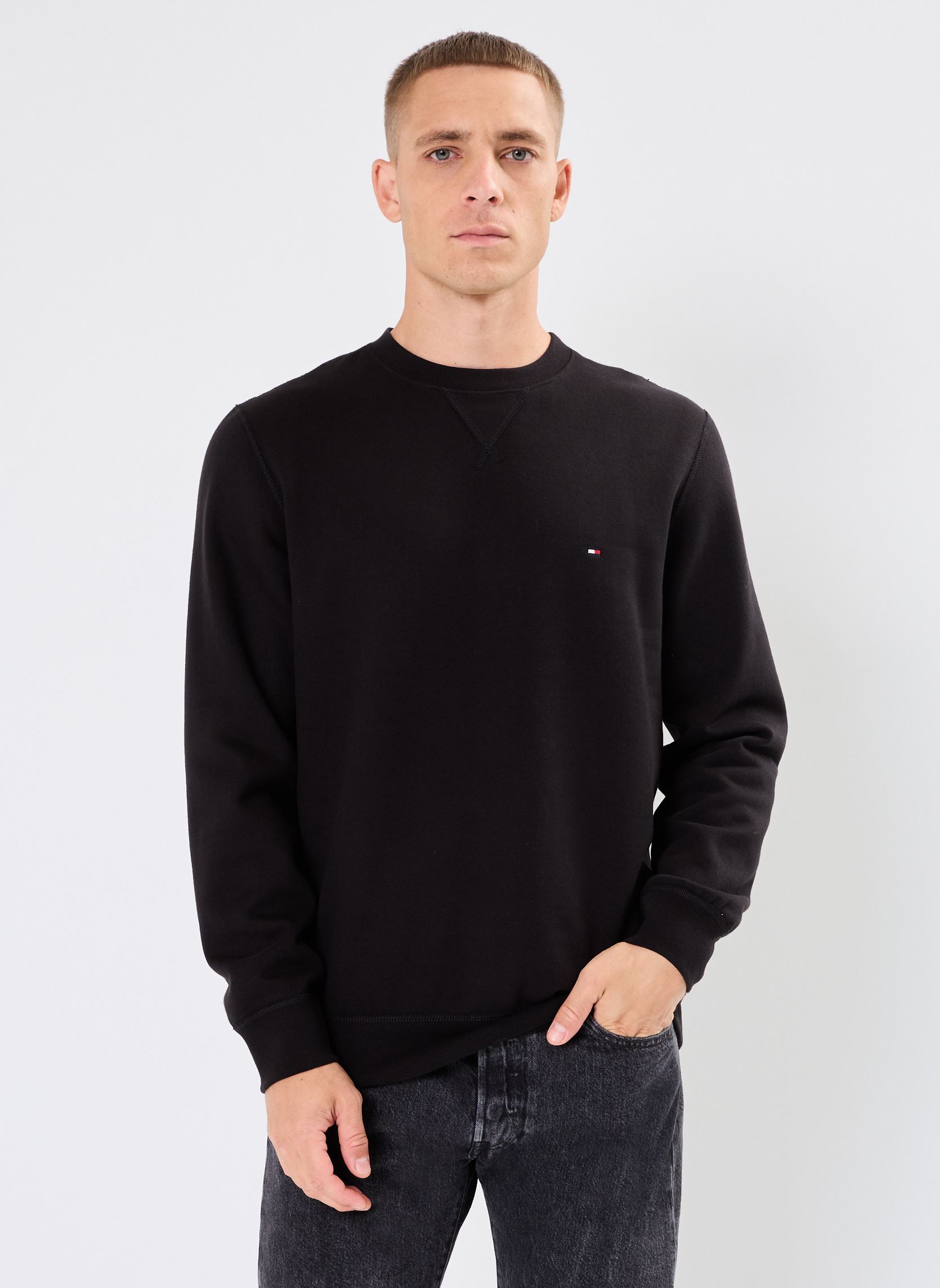 Vêtements Tommy Hilfiger Essential Fleece Cre MW0MW37232 pour Homme