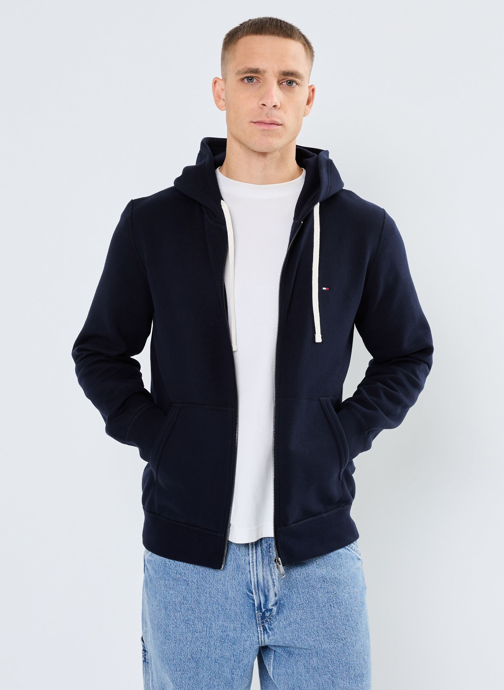 Tommy Hilfiger Sweat zippé à capuche EU