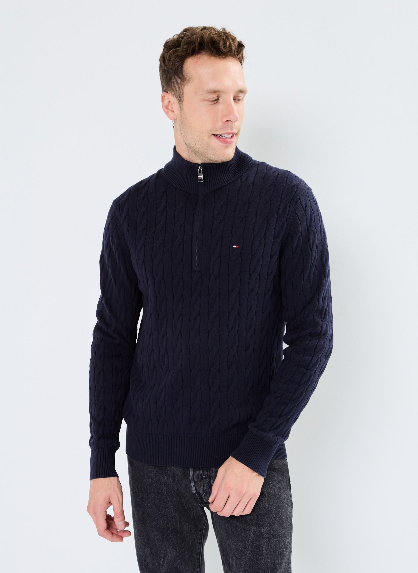 Sweat shirt Tommy Hilfiger Pull camionneur torsadé EU - vue 2