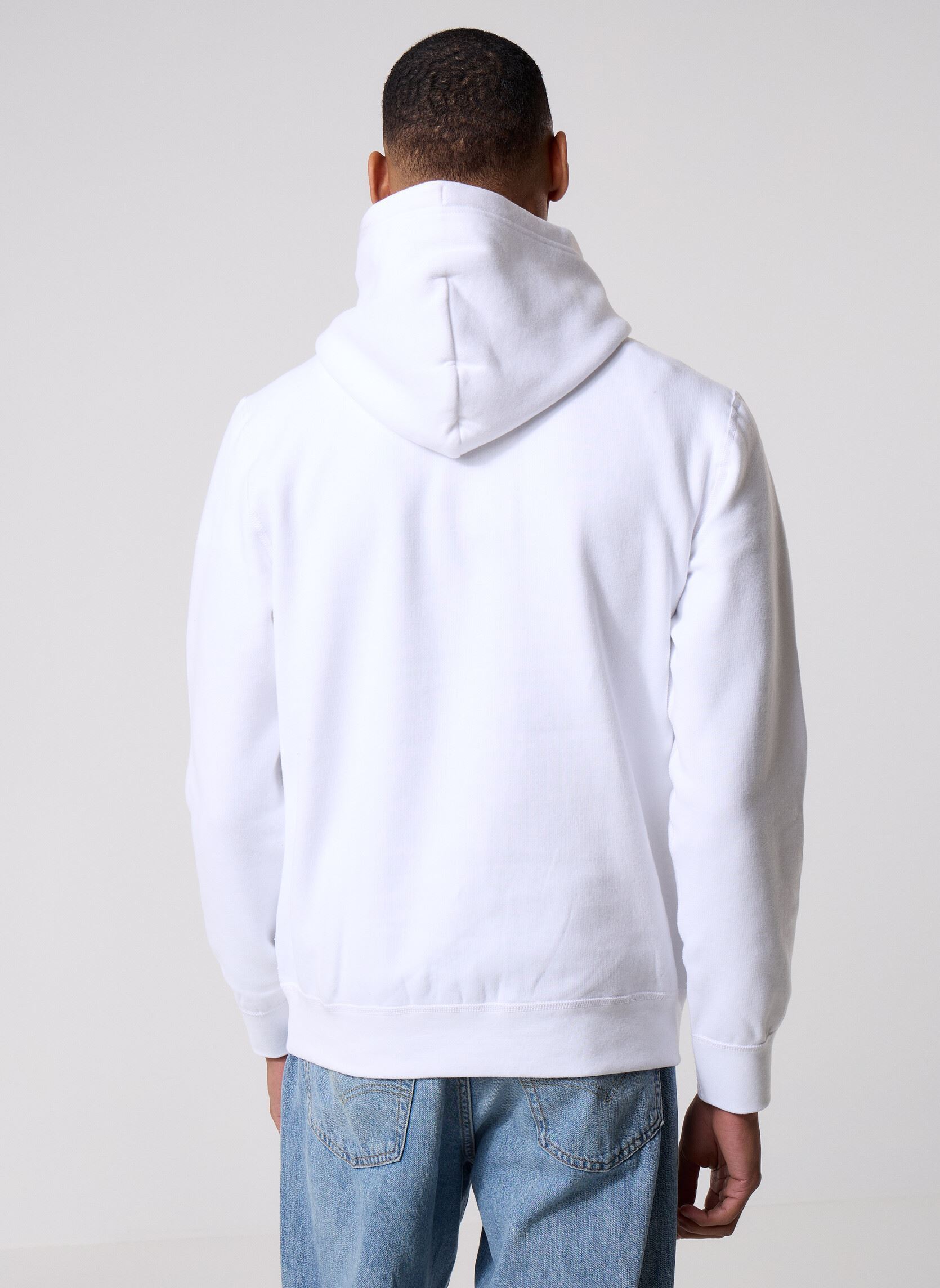 Sweats à capuche Essential Fleece Hoo MW0MW37230 homme blanc Tommy Hilfiger Sweats à capuche Essential Fleece Hoo MW0MW37230 homme blanc WHITE