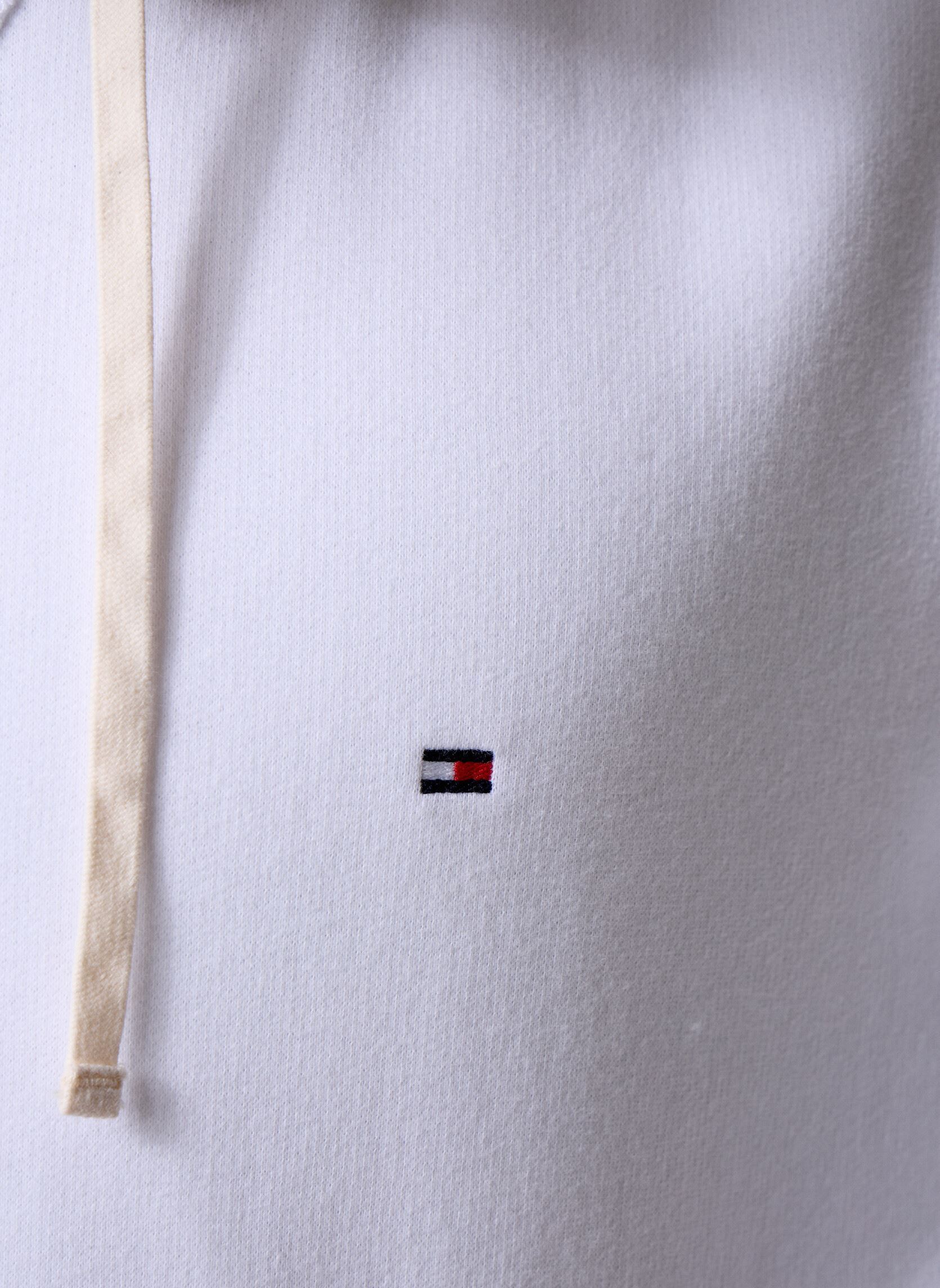 Sweats à capuche Essential Fleece Hoo MW0MW37230 homme blanc Tommy Hilfiger Sweats à capuche Essential Fleece Hoo MW0MW37230 homme blanc WHITE
