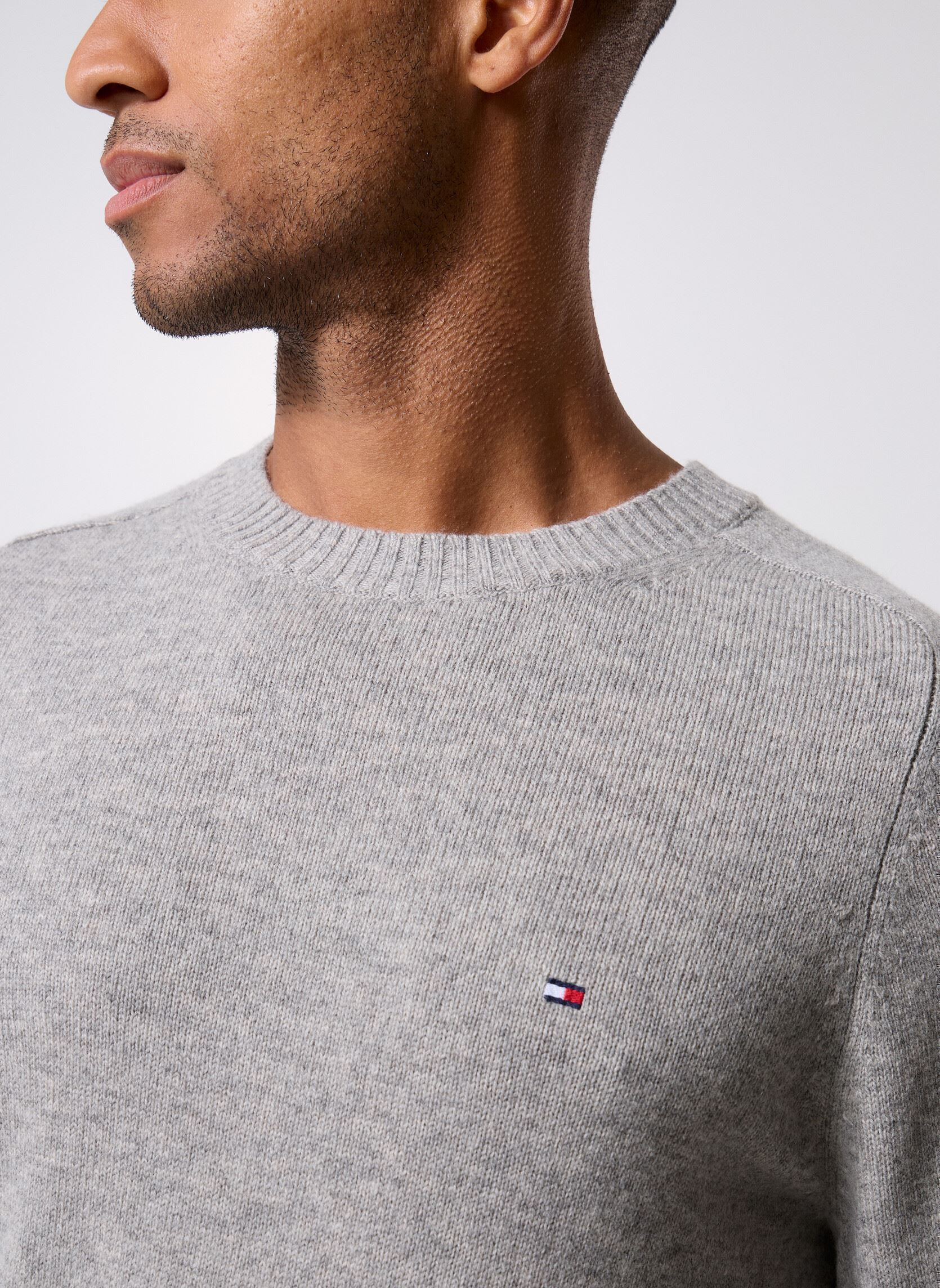 Pullover Lambswool Crew Neck MW0MW36535 herren grau Tommy Hilfiger Pullover Lambswool Crew Neck MW0MW36535 herren grau GREY