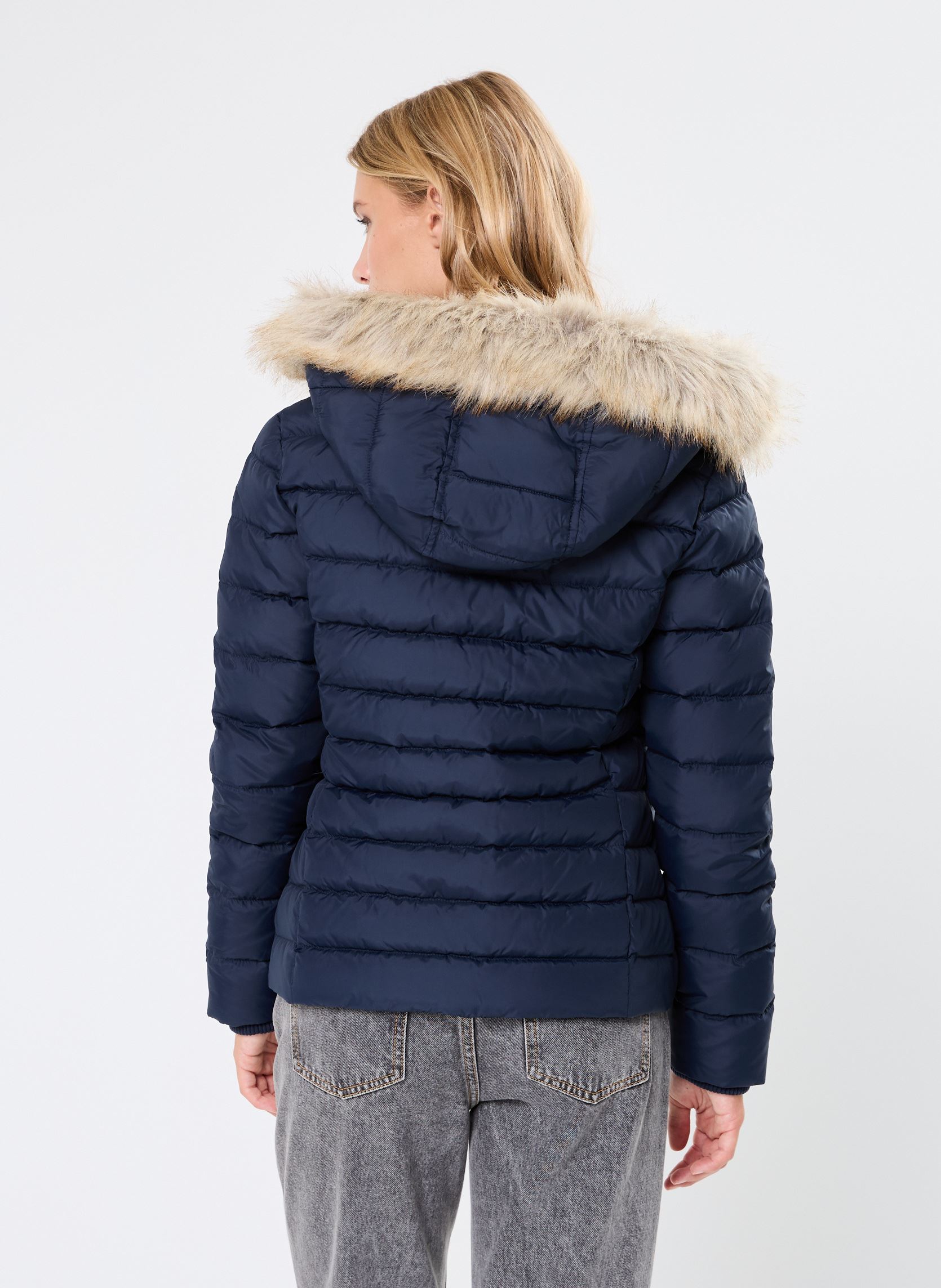 Doudounes Tjw Basic Hooded Dow DW0DW18312 bleu Tommy Jeans Doudounes Tjw Basic Hooded Dow DW0DW18312 bleu DARK BLUE