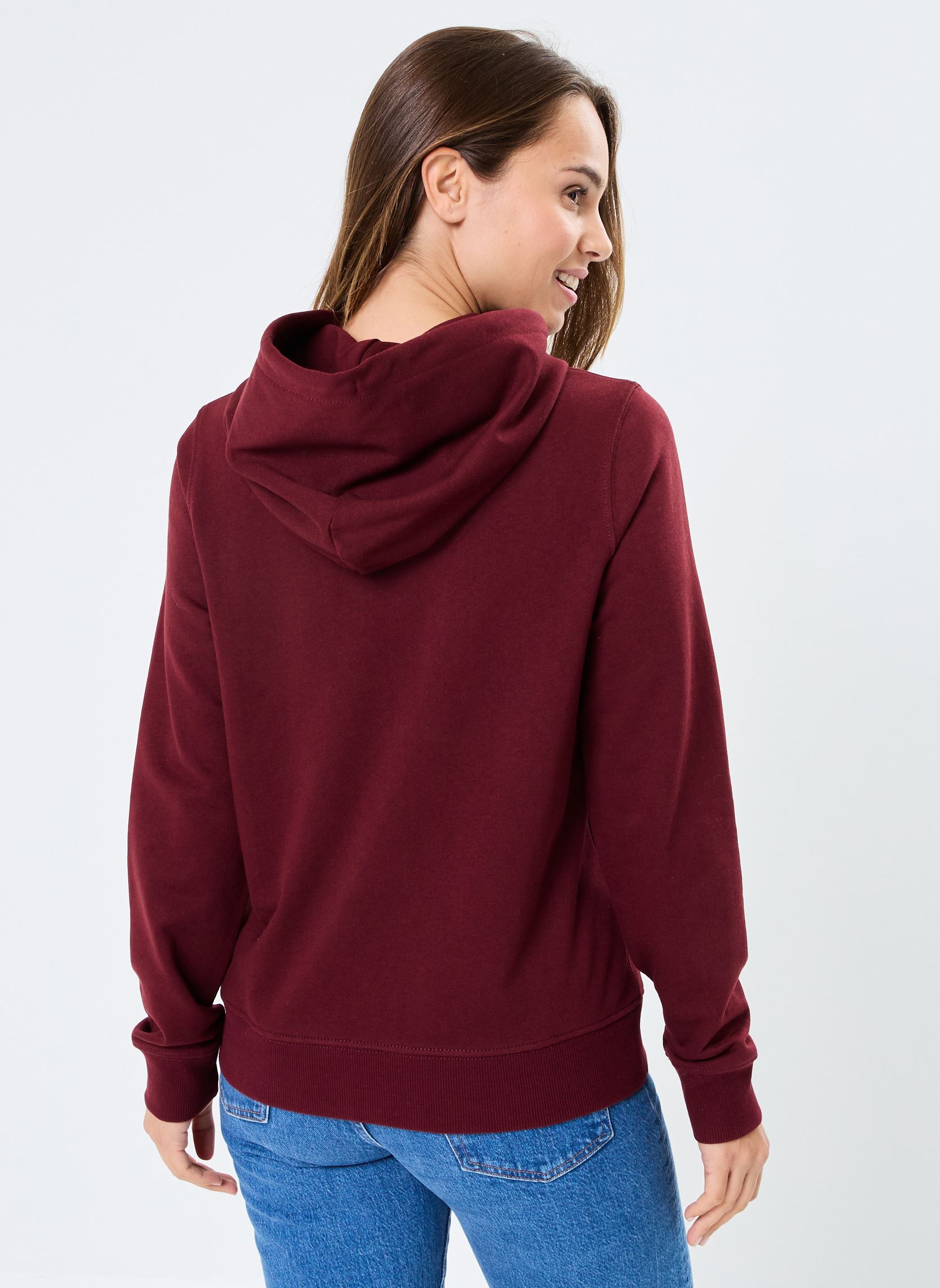 Hoodies Tjw Essential Logo 2 DW0DW19712 dames bordeaux Tommy Jeans Hoodies Tjw Essential Logo 2 DW0DW19712 dames bordeaux PURPLE
