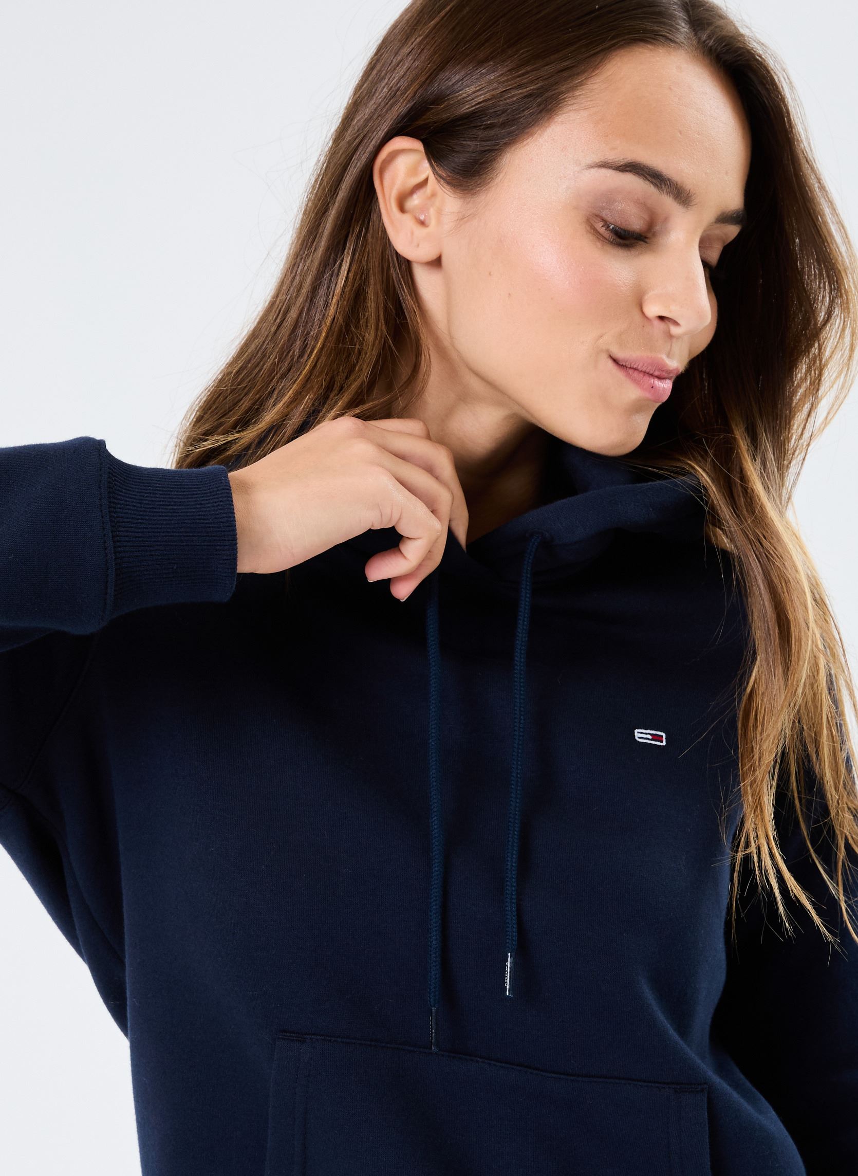 Sweats à capuche Tjw Reg S Flag Hoodi DW0DW19958 femme bleu Tommy Jeans Sweats à capuche Tjw Reg S Flag Hoodi DW0DW19958 femme bleu DARK NIGHT NAVY