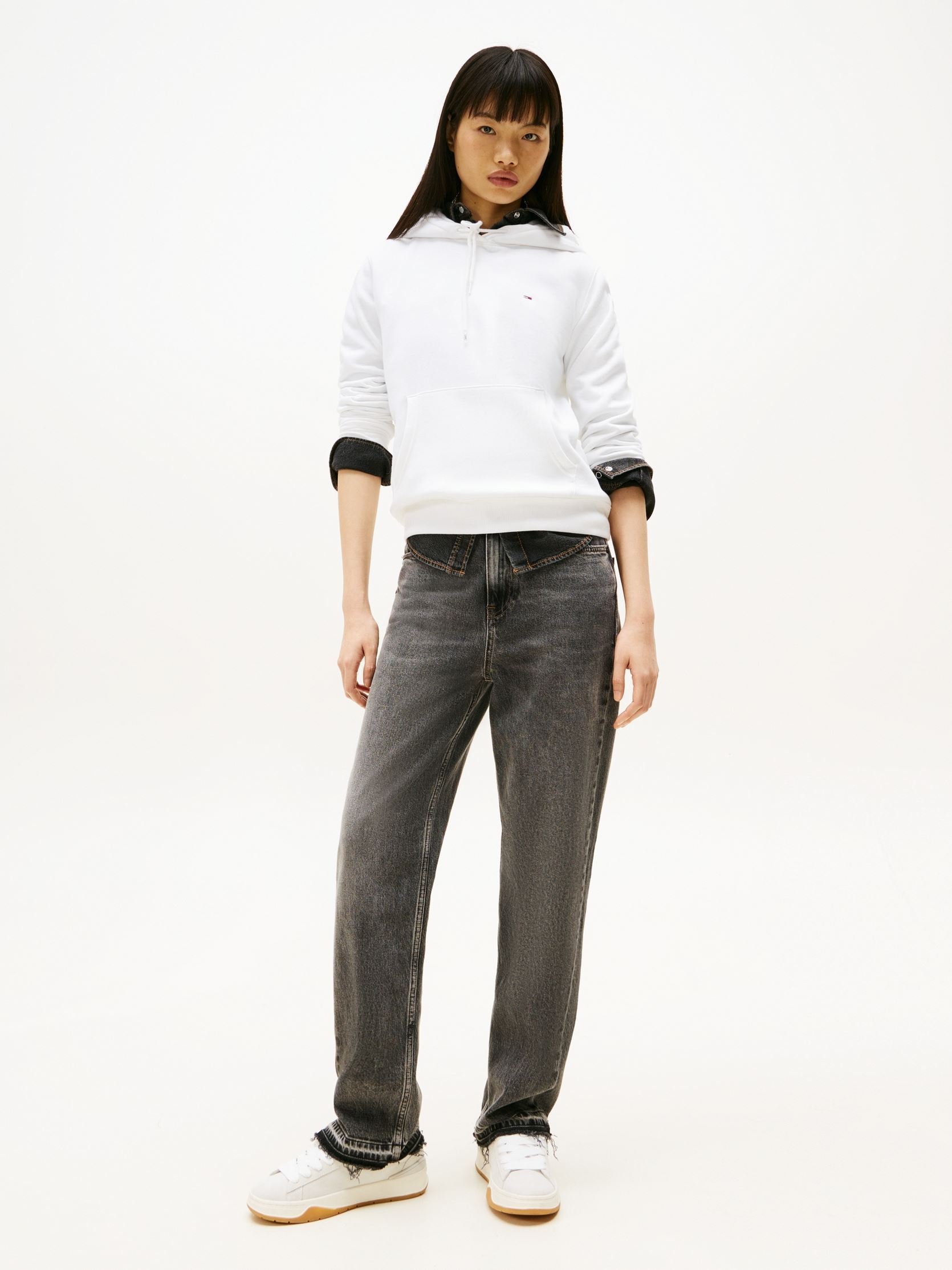 Sweats à capuche Tjw Reg S Flag Hoodi DW0DW19958 femme blanc Tommy Jeans Sweats à capuche Tjw Reg S Flag Hoodi DW0DW19958 femme blanc WHITE