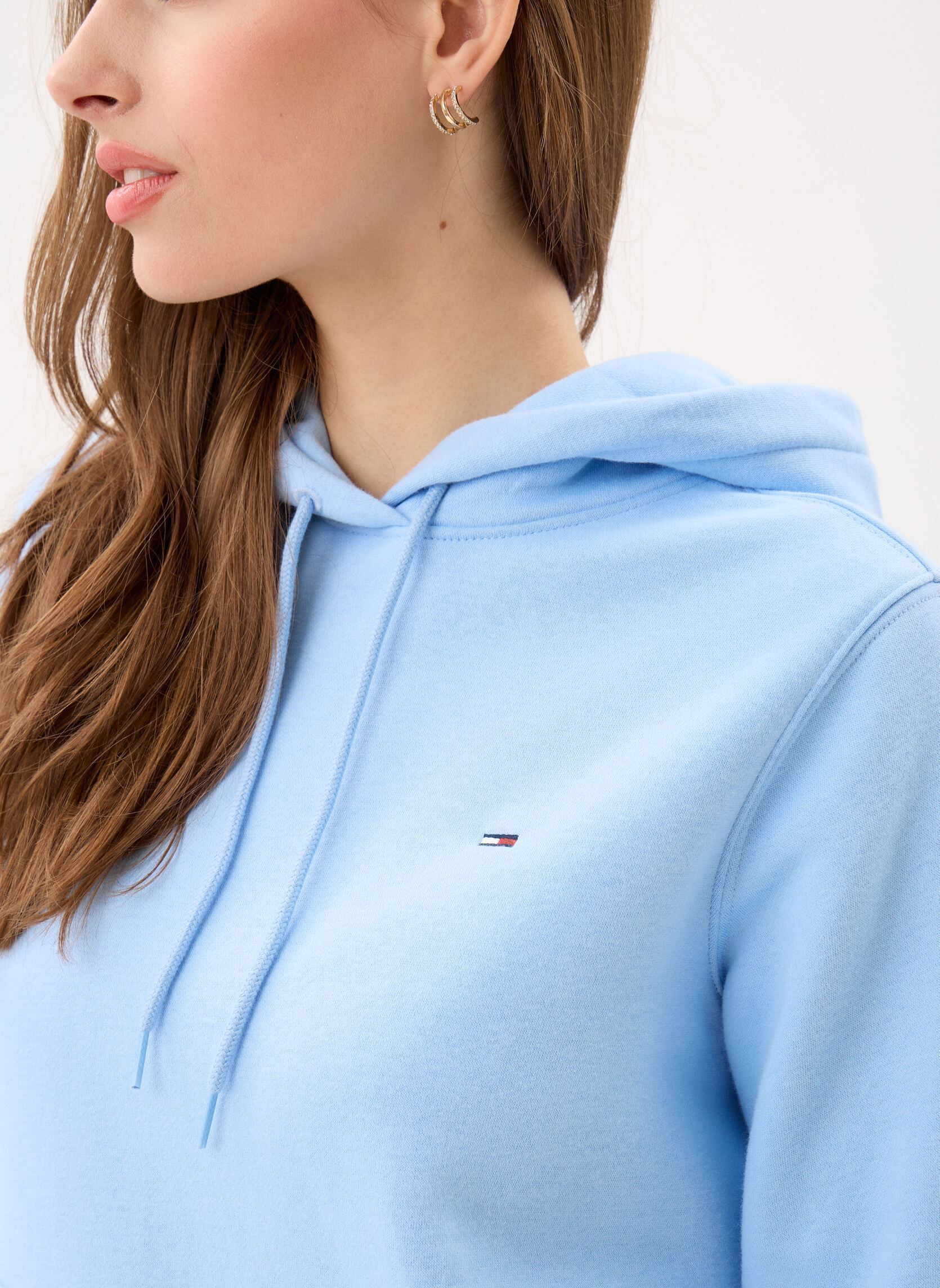 Sweats à capuche Tjw Reg S Flag Hoodi DW0DW19958 femme bleu Tommy Jeans Sweats à capuche Tjw Reg S Flag Hoodi DW0DW19958 femme bleu LIGHT POWDERY BLUE