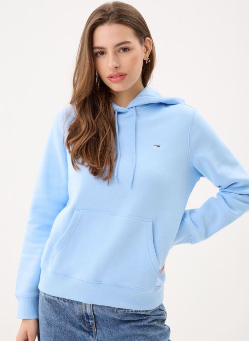 Tommy Jeans Sweats à capuche Tjw Reg S Flag Hoodi DW0DW19958 femme bleu