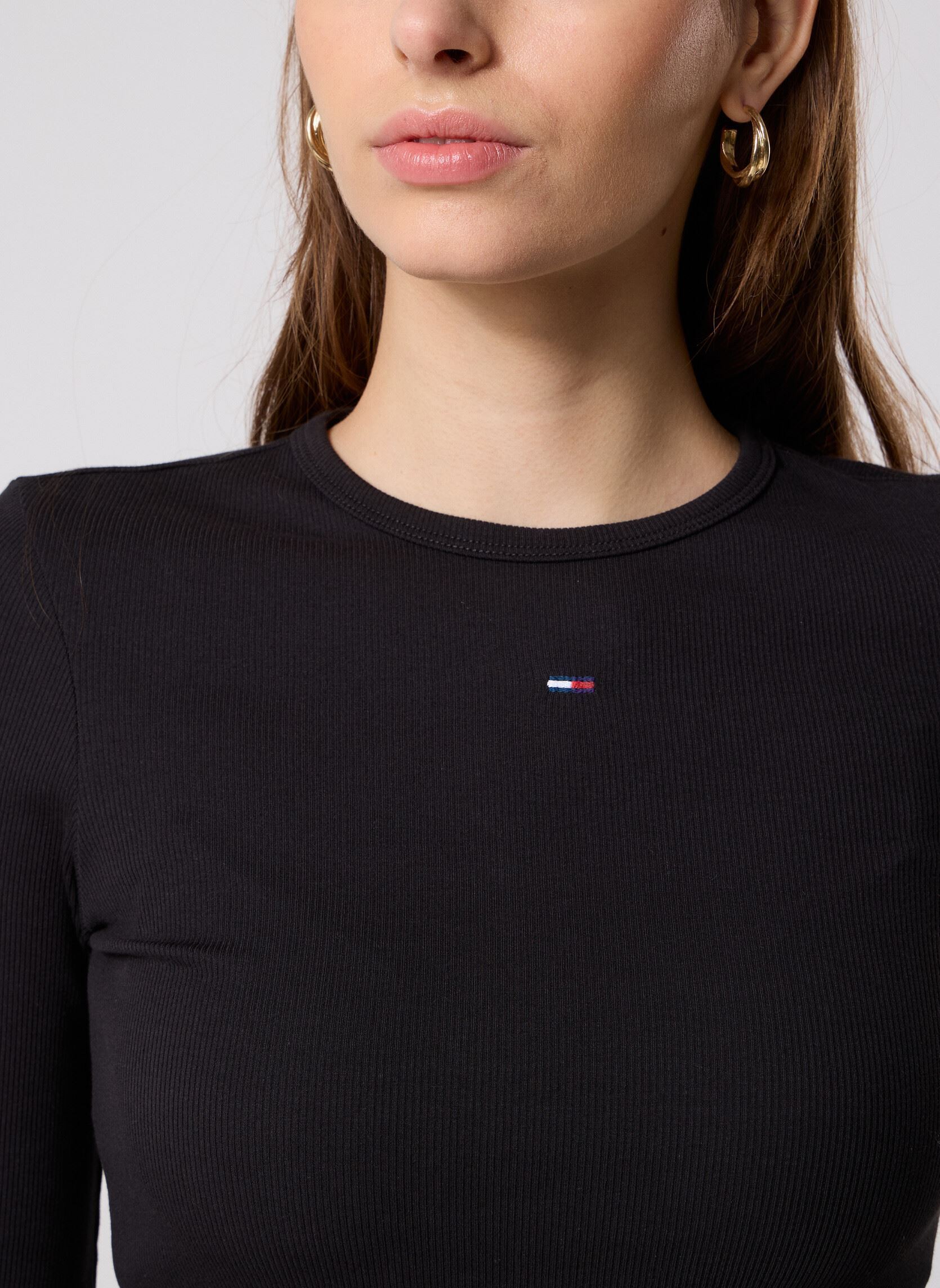 Camisetas de manga larga Tjw Slim Essential R DW0DW17387 mujer negro Tommy Jeans Camisetas de manga larga Tjw Slim Essential R DW0DW17387 mujer negro Black