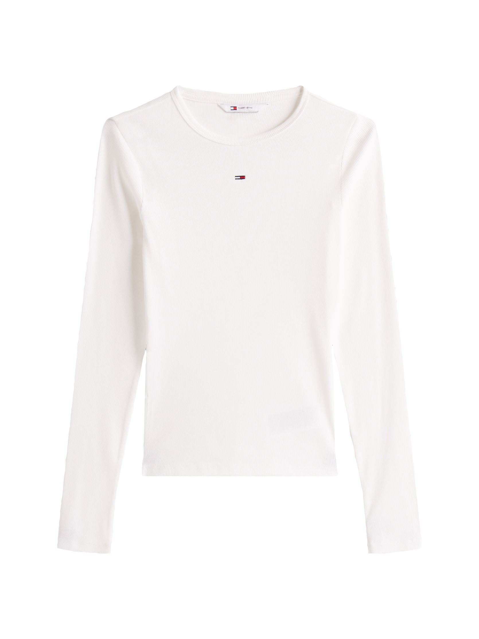 Camisetas de manga larga Tjw Slim Essential R DW0DW17387 mujer blanco Tommy Jeans Camisetas de manga larga Tjw Slim Essential R DW0DW17387 mujer blanco ECRU
