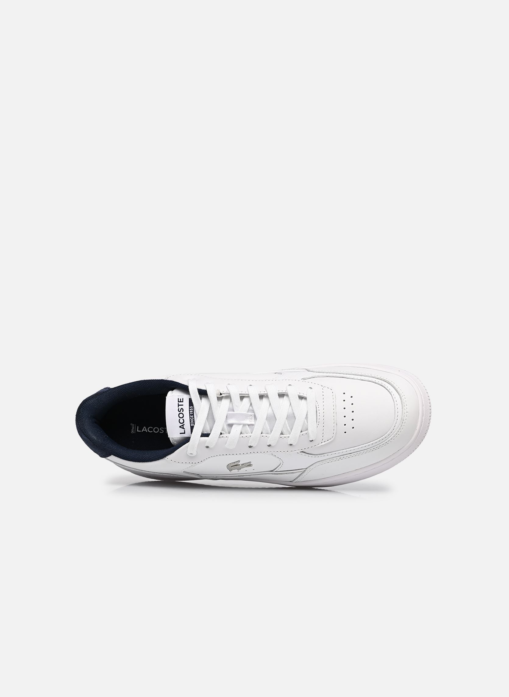 Lage sneakers L001 M heren wit Lacoste Lage sneakers L001 M heren wit WHT/NVY