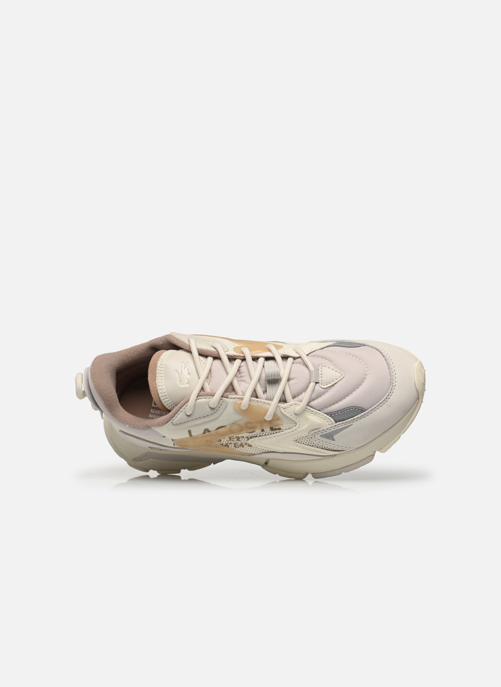 Hardloopschoenen L003 NEO TECH M heren beige Lacoste Hardloopschoenen L003 NEO TECH M heren beige Off Wht/Lt Brw