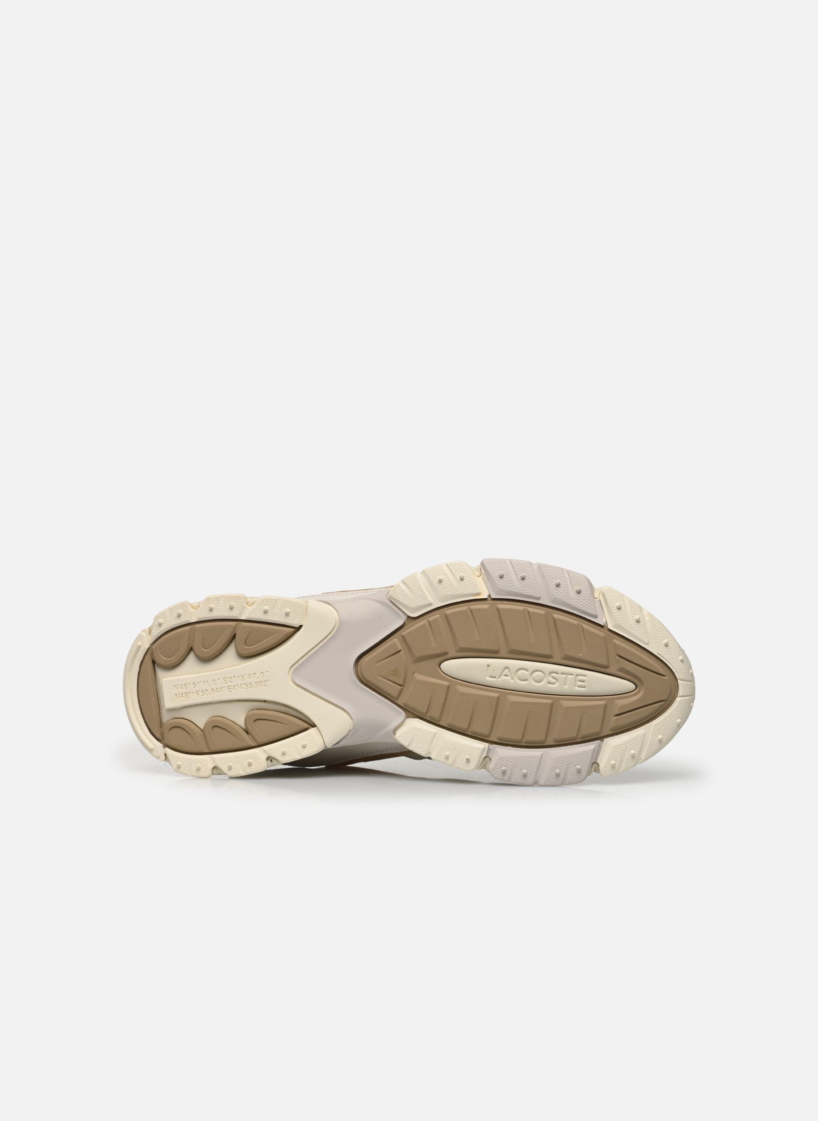 Hardloopschoenen L003 NEO TECH M heren beige Lacoste Hardloopschoenen L003 NEO TECH M heren beige Off Wht/Lt Brw