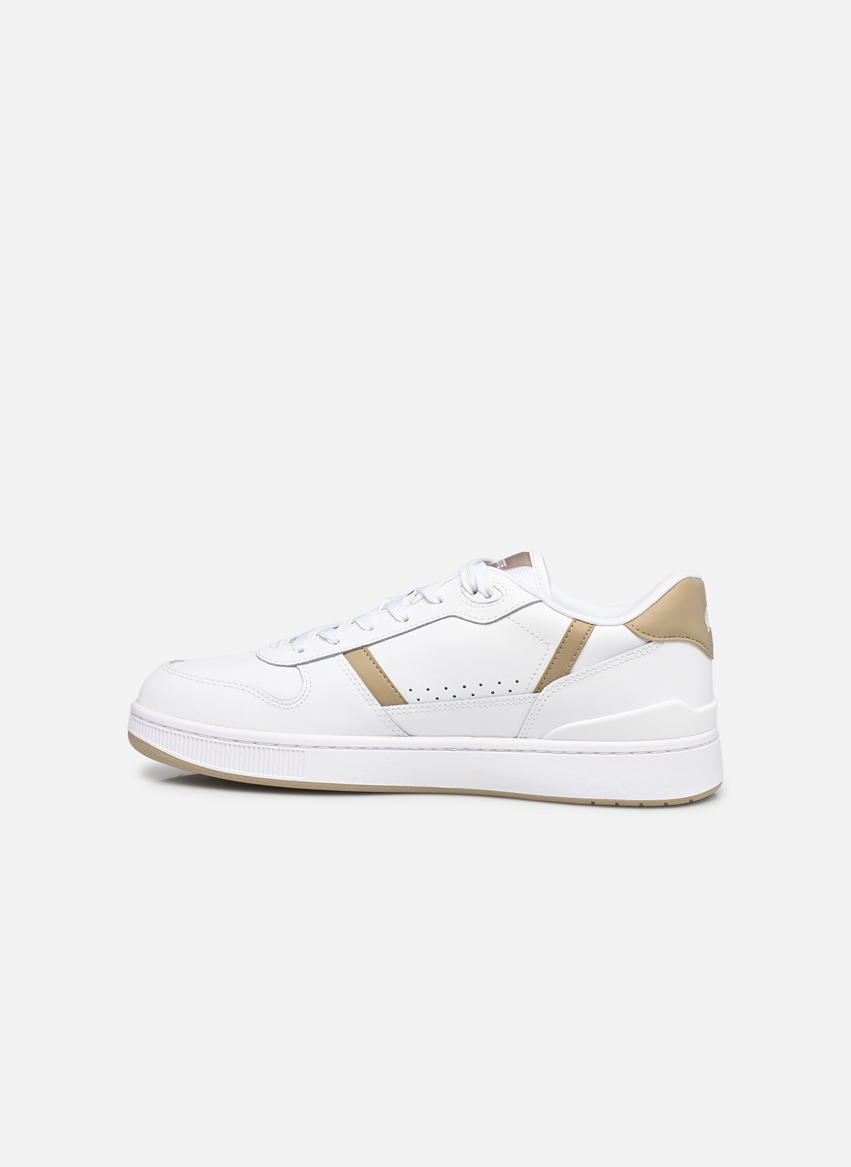 Lage sneakers T-CLIP M heren wit Lacoste Lage sneakers T-CLIP M heren wit WHT/LT BRW