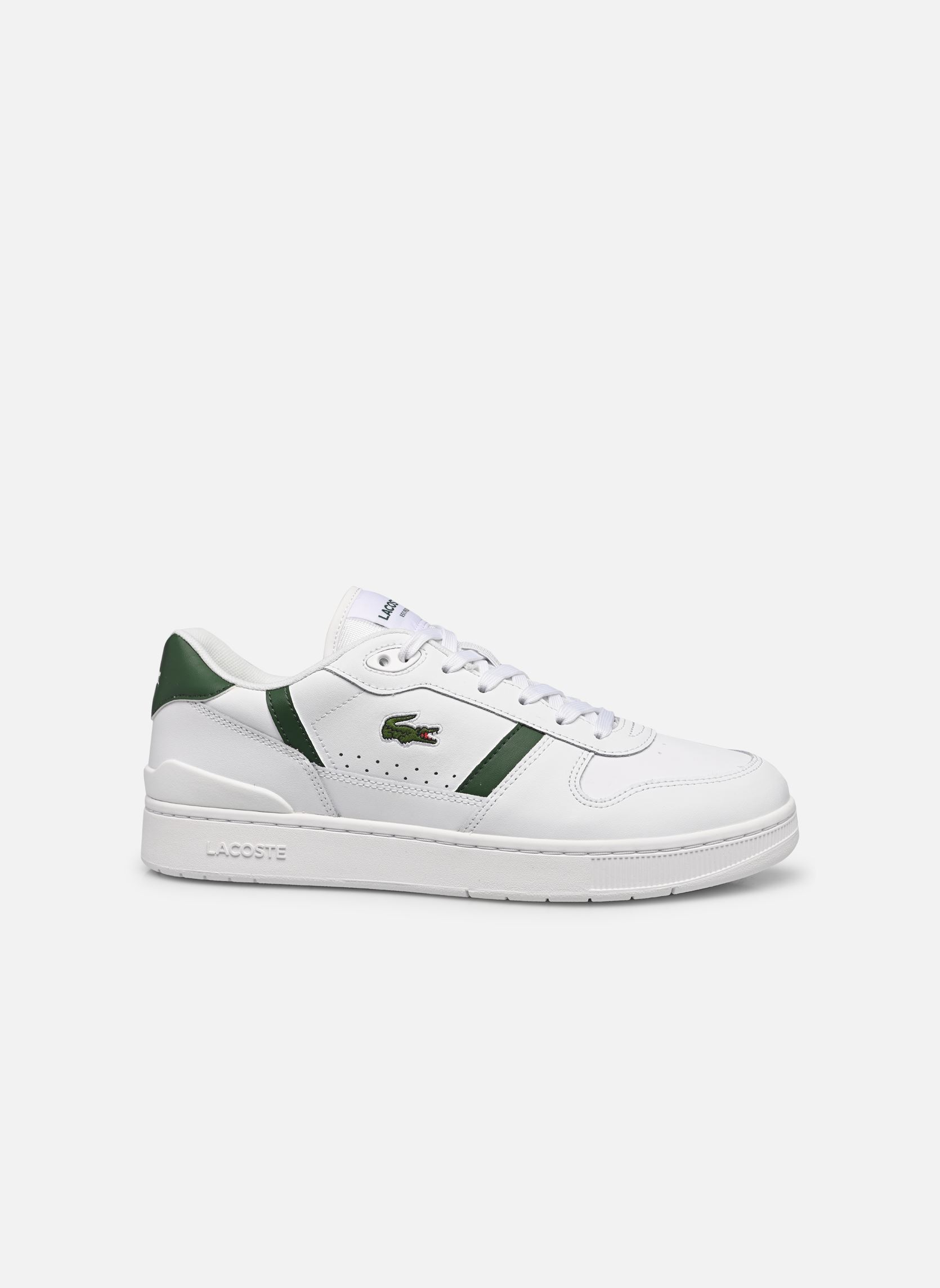 Baskets T-CLIP M homme blanc Lacoste Baskets T-CLIP M homme blanc WHT/DK GRN
