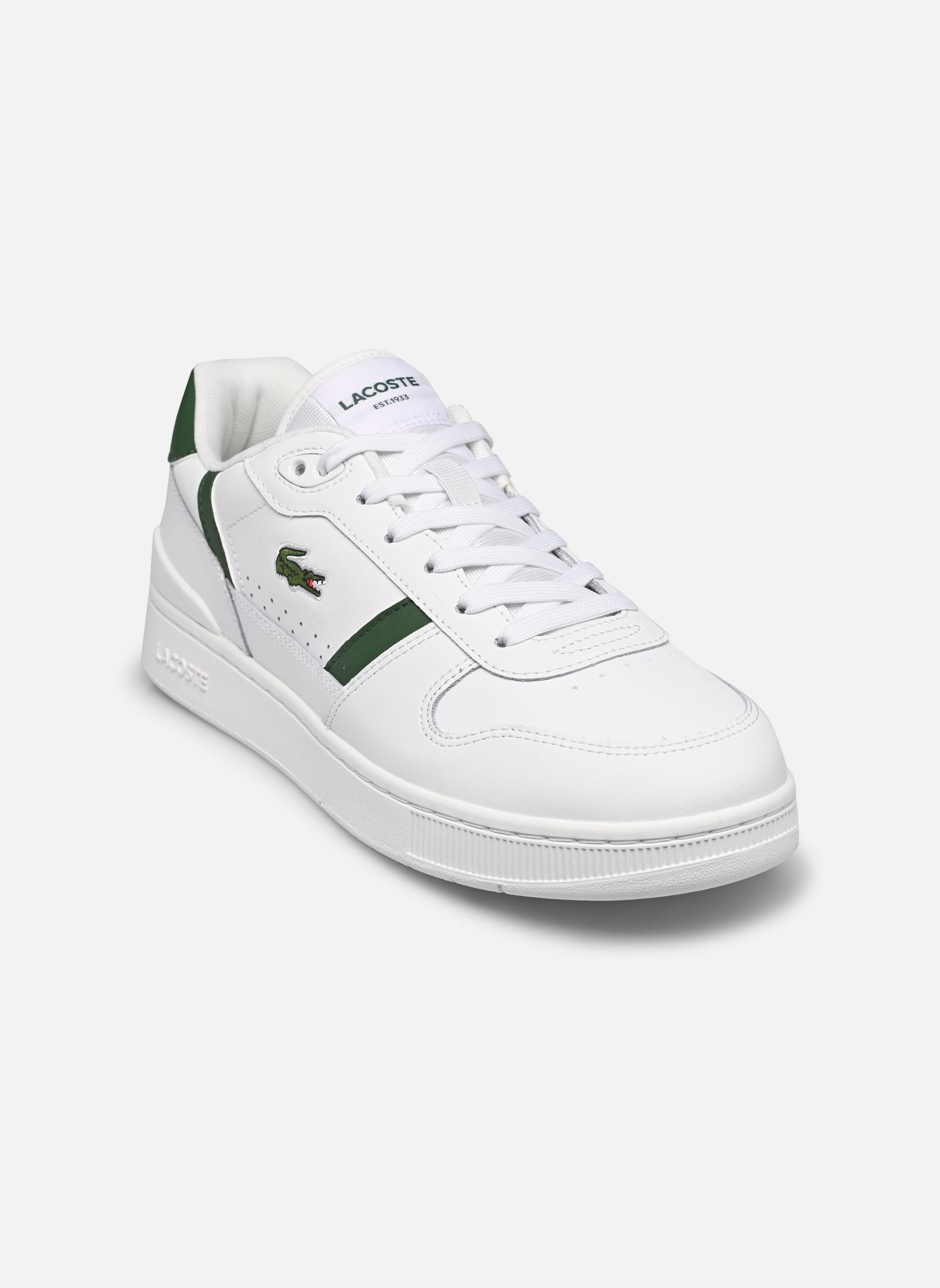 Baskets T-CLIP M homme blanc Lacoste Baskets T-CLIP M homme blanc WHT/DK GRN