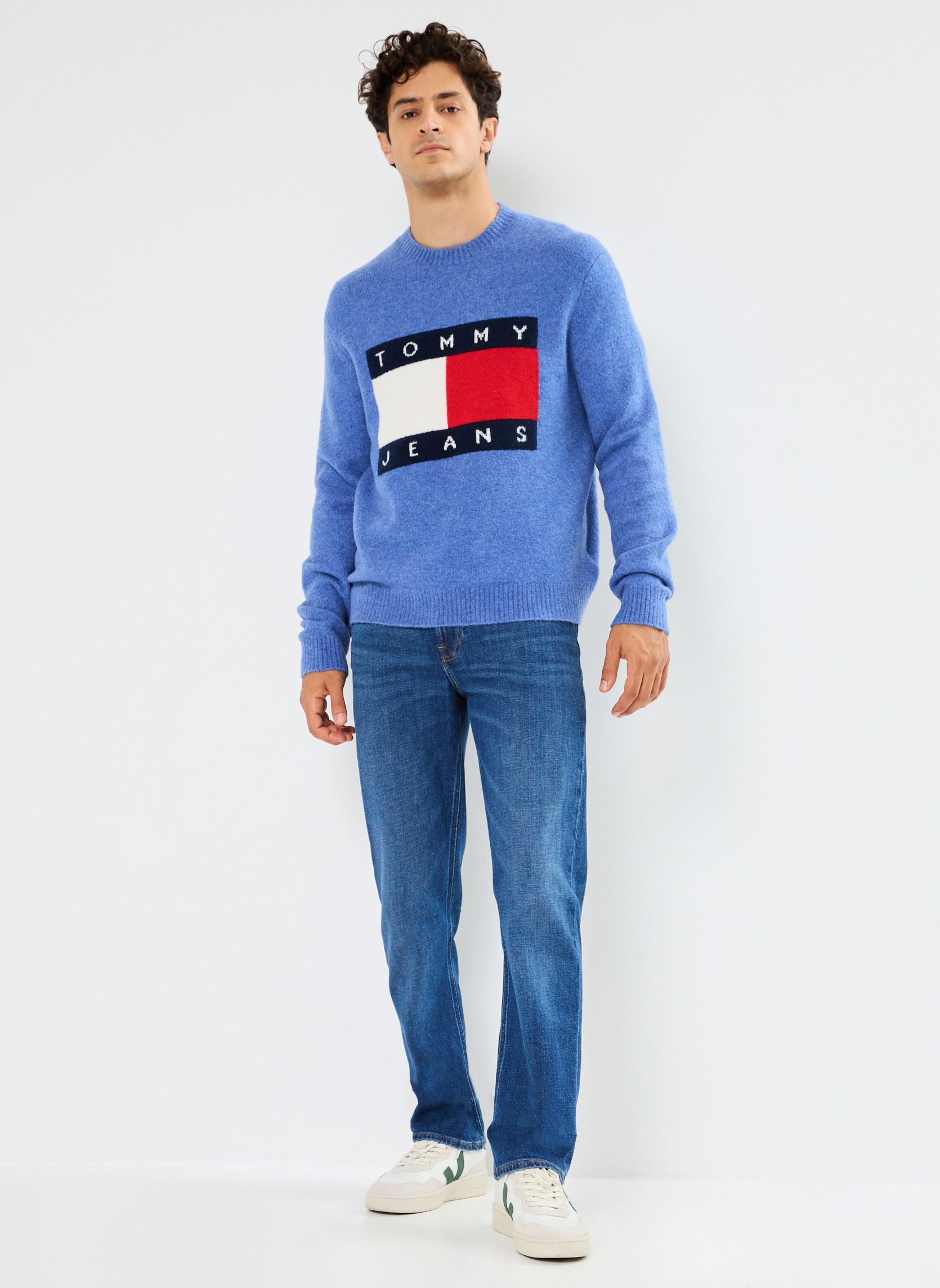 Pulls Tjm Reg Melange Flag DM0DM19442 homme bleu Tommy Jeans Pulls Tjm Reg Melange Flag DM0DM19442 homme bleu BLUE