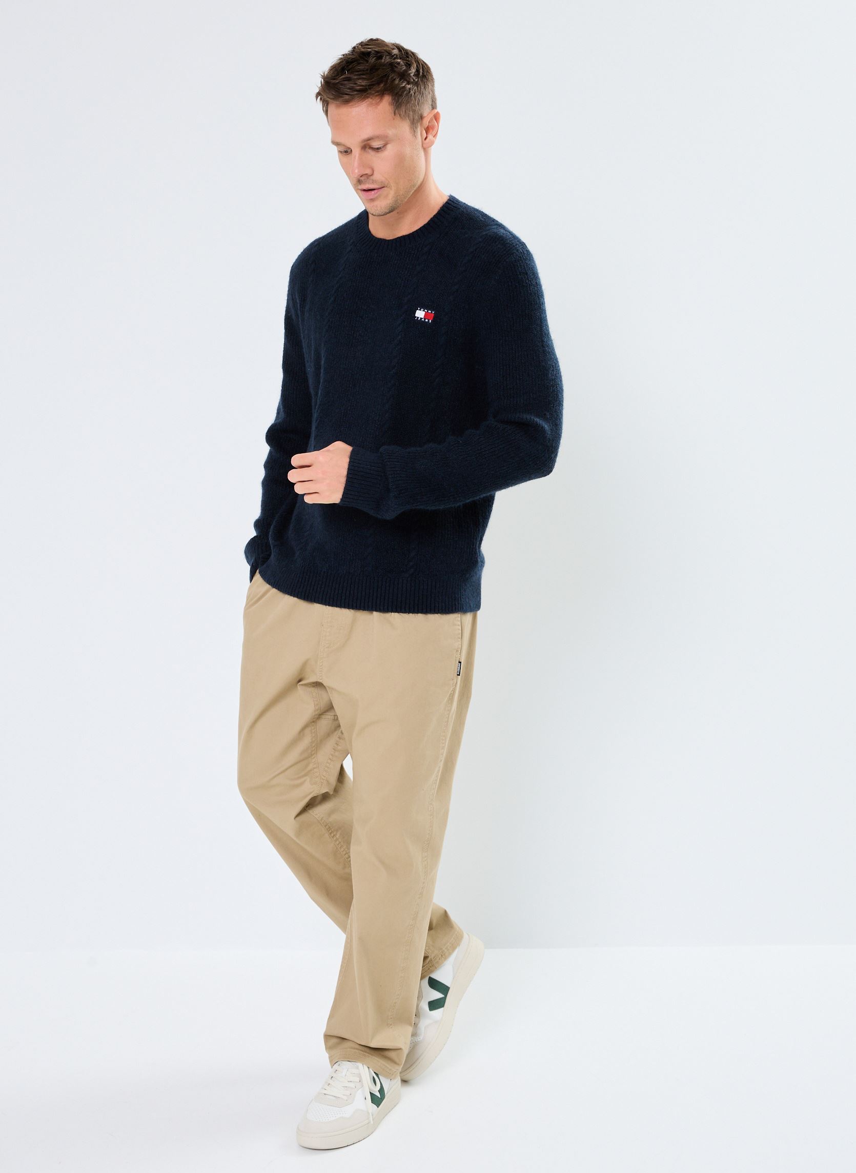 Jerseys Tjm Slim Cable Knit DM0DM19440 hombre azul Tommy Jeans Jerseys Tjm Slim Cable Knit DM0DM19440 hombre azul DARK NIGHT NAVY