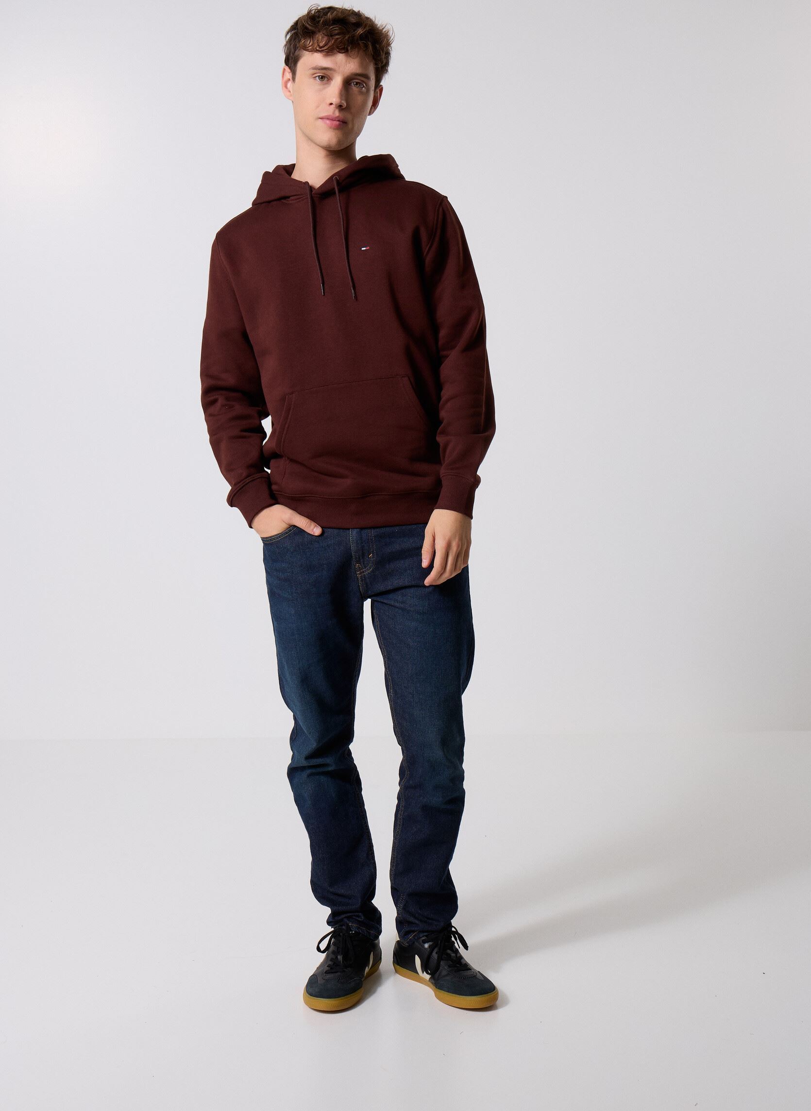 Sweats à capuche Tjm Reg S Flag Fleec DM0DM20742 homme marron Tommy Jeans Sweats à capuche Tjm Reg S Flag Fleec DM0DM20742 homme marron BROWN