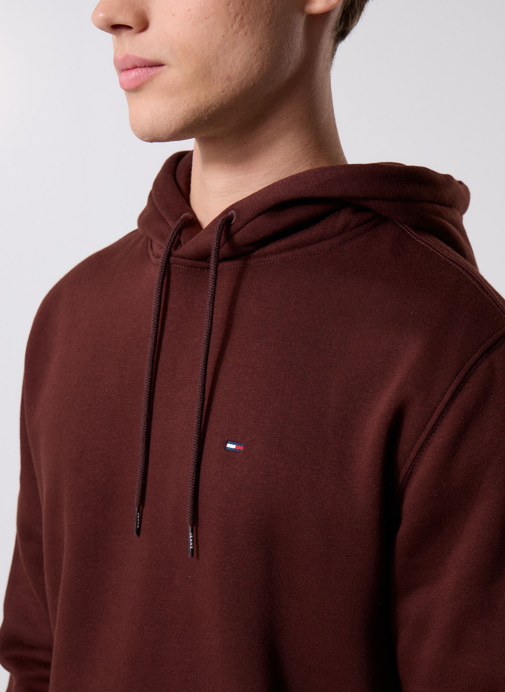 Sweats à capuche Tjm Reg S Flag Fleec DM0DM20742 homme marron Tommy Jeans Sweats à capuche Tjm Reg S Flag Fleec DM0DM20742 homme marron BROWN
