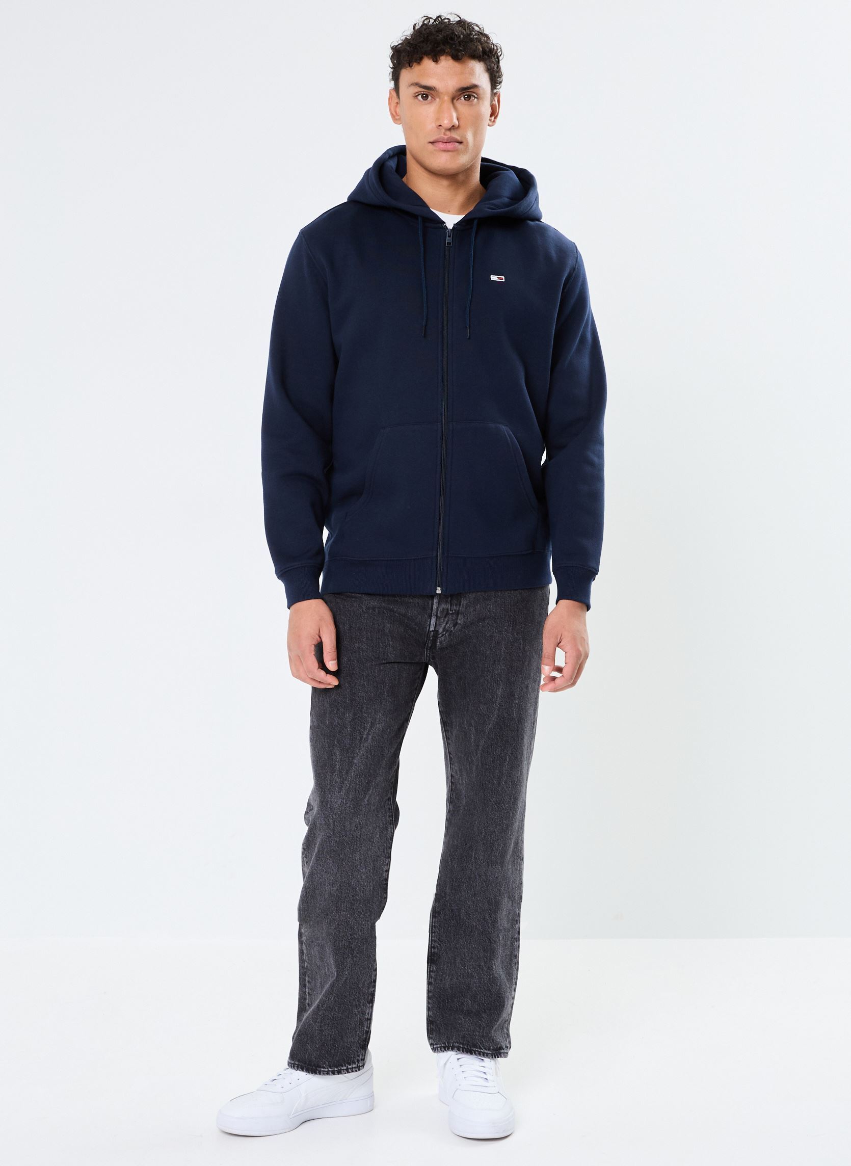 Sweaters met rits Tjm Reg S Flag Zip F DM0DM20743 heren blauw Tommy Jeans Sweaters met rits Tjm Reg S Flag Zip F DM0DM20743 heren blauw DARK NIGHT NAVY