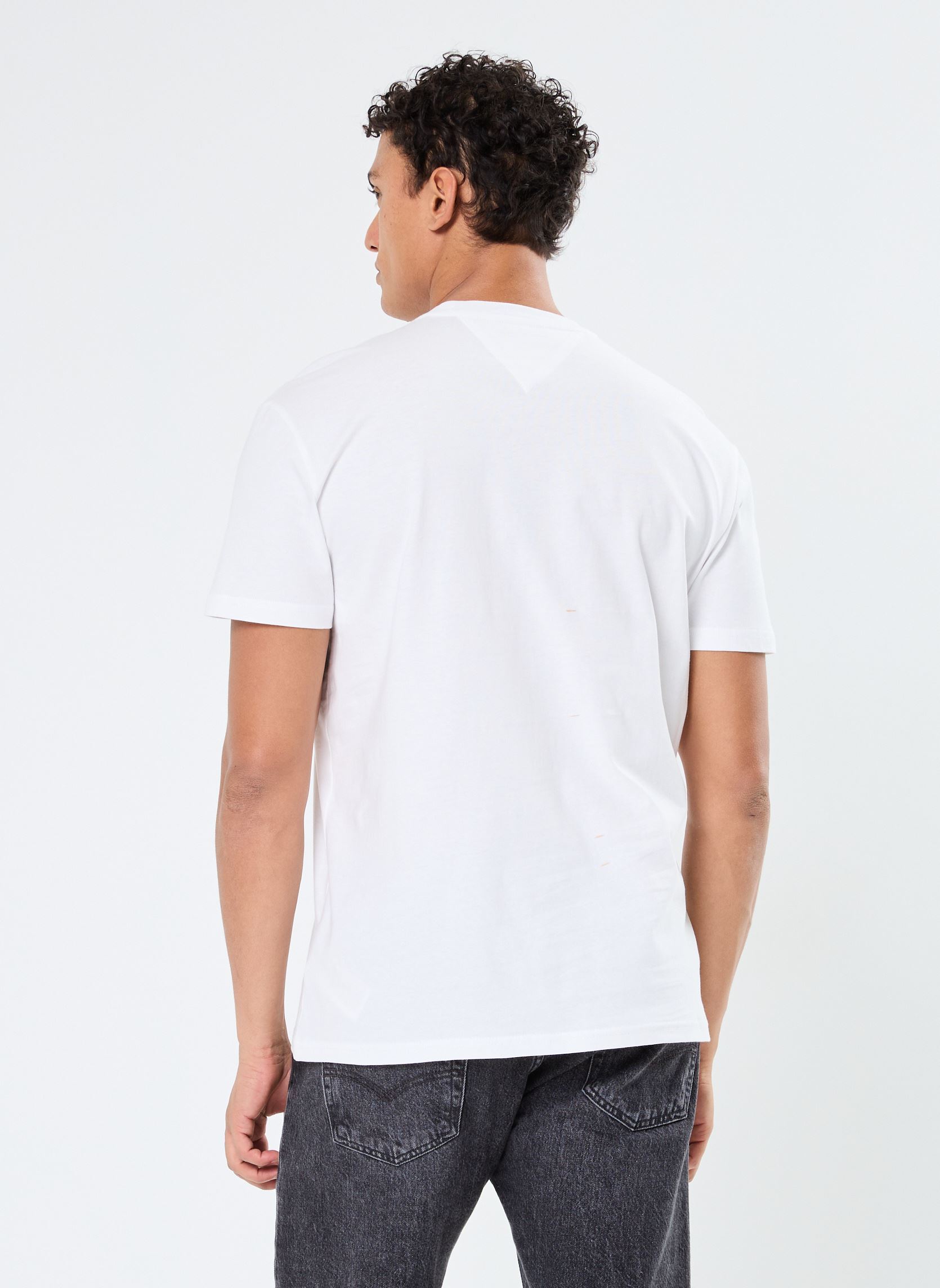 Tee-shirts manches courtes Tjm Reg Linear Logo DM0DM20744 homme blanc Tommy Jeans Tee-shirts manches courtes Tjm Reg Linear Logo DM0DM20744 homme blanc WHITE